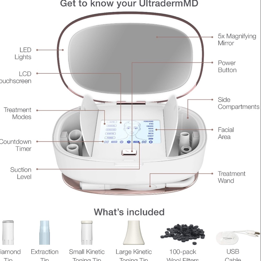 Trophy Skin UltradermMD Microdermabrasion Machine NWT